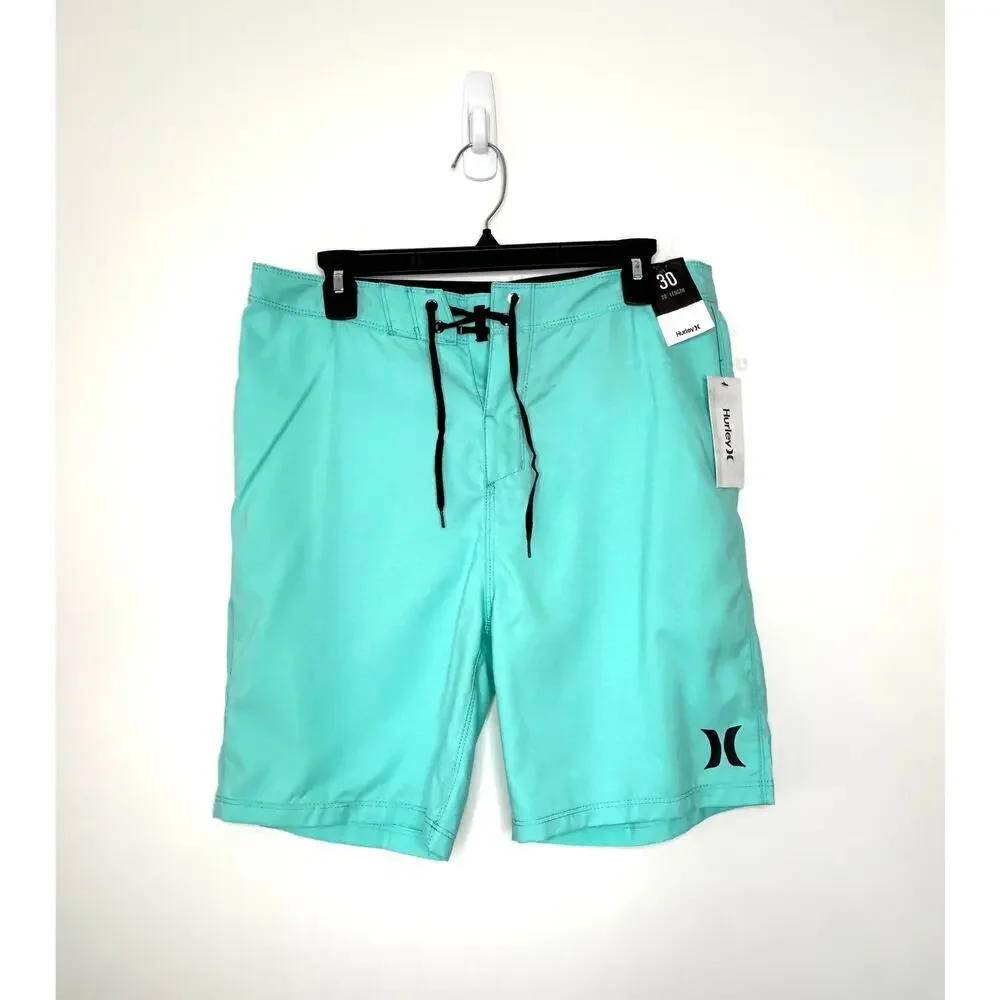 Hurley Phantom One&Only Crossdye Boardshorts Sz 30 Aqua Beach Resort Waist 34 in